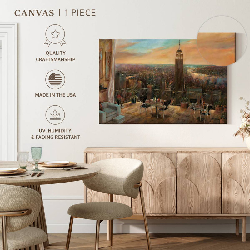 A New York View, 16" H x 24" W
