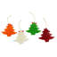 Merry Trees Natural Fiber Christmas Ornaments