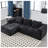 2 - Piece Chenille No Frame Compressed Boneless Sectional-653035632