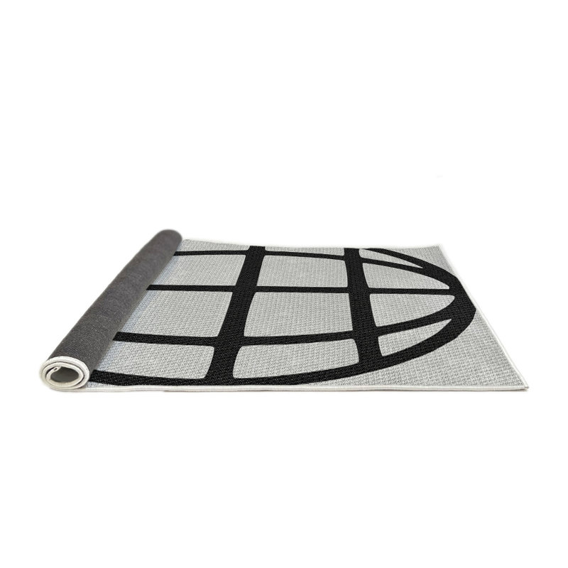 Tapis noir Zubair, Rond 5 pi