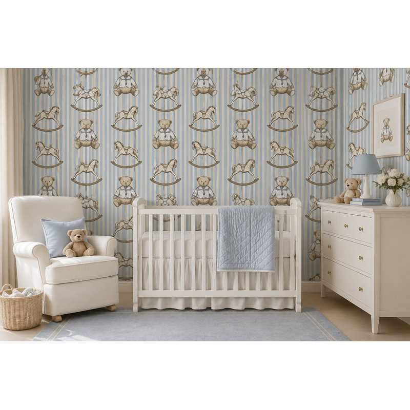 Rouleau de papier peint adhésif l 10 pi x l 24 po bébé Mcelyea, l 24 po x L 120 po
