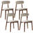 5-Piece 47.2" Round Extendable Dining Table Set