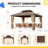 14Ft. W x 12 Ft. D Aluminum Patio Gazebo