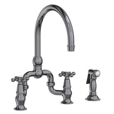 Chesterfield Kitchen Bridge Faucet with Side Spray