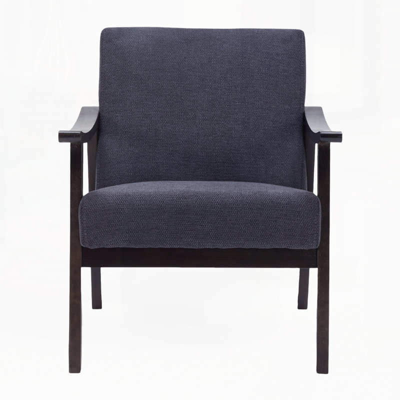Chaise d'appoint moderne pour le salon, Noir antique