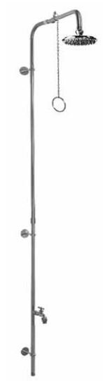 Pull Chain Wall Mounted Outdoor Shower
