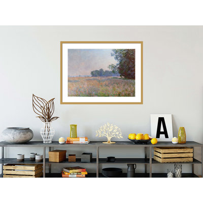Champ d'avoine (Oat Field) by Claude Monet -Framed Giclee Print