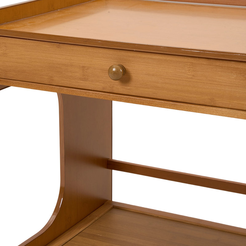 50cm W Bamboo / Rattan Bedside Table