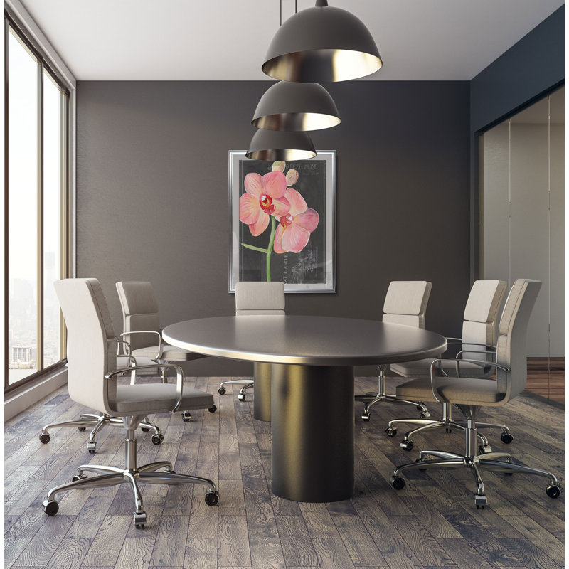 «Chalkboard Flower I», reproduction, H 36 po x l 26 po x P 1,5 po, Cadre argenté