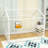 Metal Floor Bed With House-Shaped Design-41953992