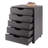 Comacho 5-drawer Mobile Cabinet, Charcoal