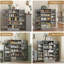 Rangement réglable à 5 niveaux, garde-manger, pour la cuisine, tablettes de porte, portes doubles-281894768