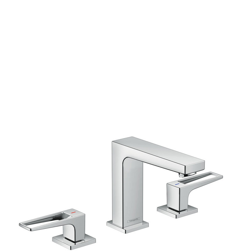Metropol Low Flow Water Saving Widespread Bathroom Faucet with Drain Assembly, Chrome