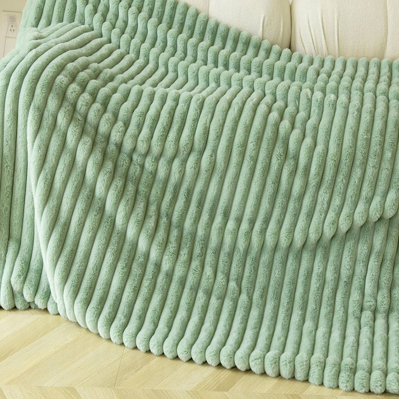 Throw Blanket, 71" W x 90.5" L, Green