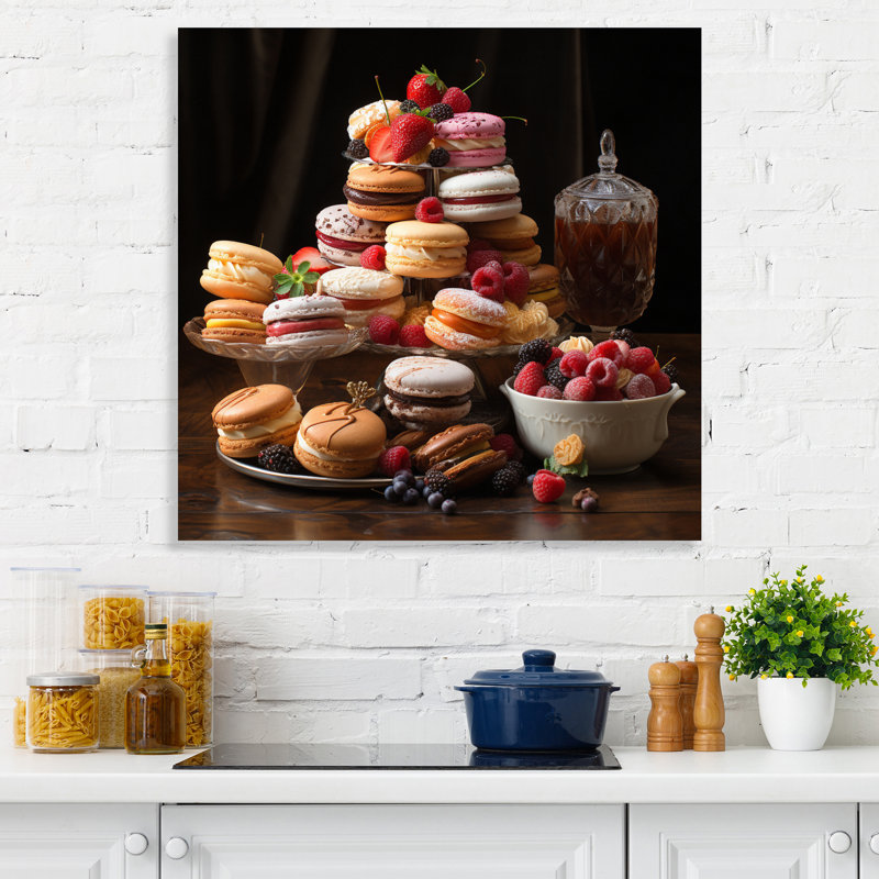 Sweet Pastries VI - impressions sur toile désert, H 30 po x l 30 po x P 1 po, Toile tendue