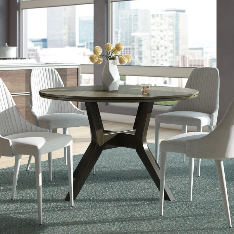 Stiltner Round Dining Table, Gray