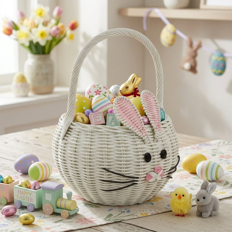Panier en osier Bunny