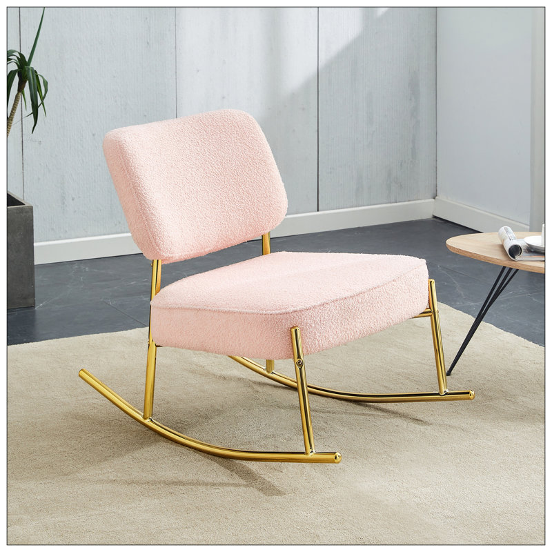 Chaises berçantes pour le salon, Rose