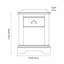46cm W Solid + Manufactured Wood Bedside Table