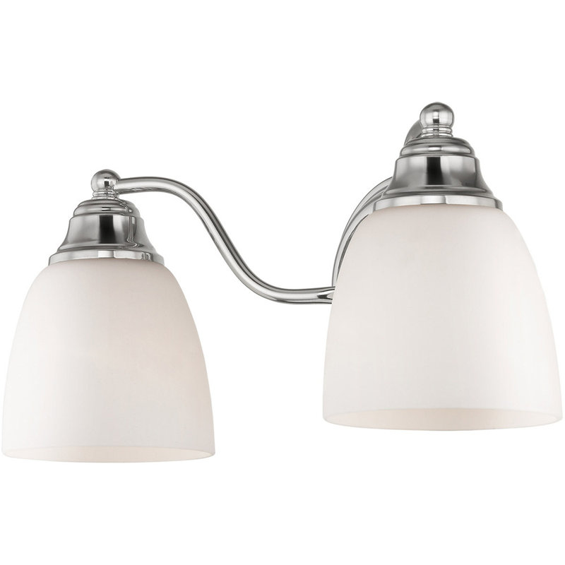 Éclairage pour meuble-lavabo à 2 lumières, Chrome poli