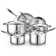 Cooks Standard 10 Piece 18/10 Stainless Steel Pots and Pans Kitchen Cookware Set