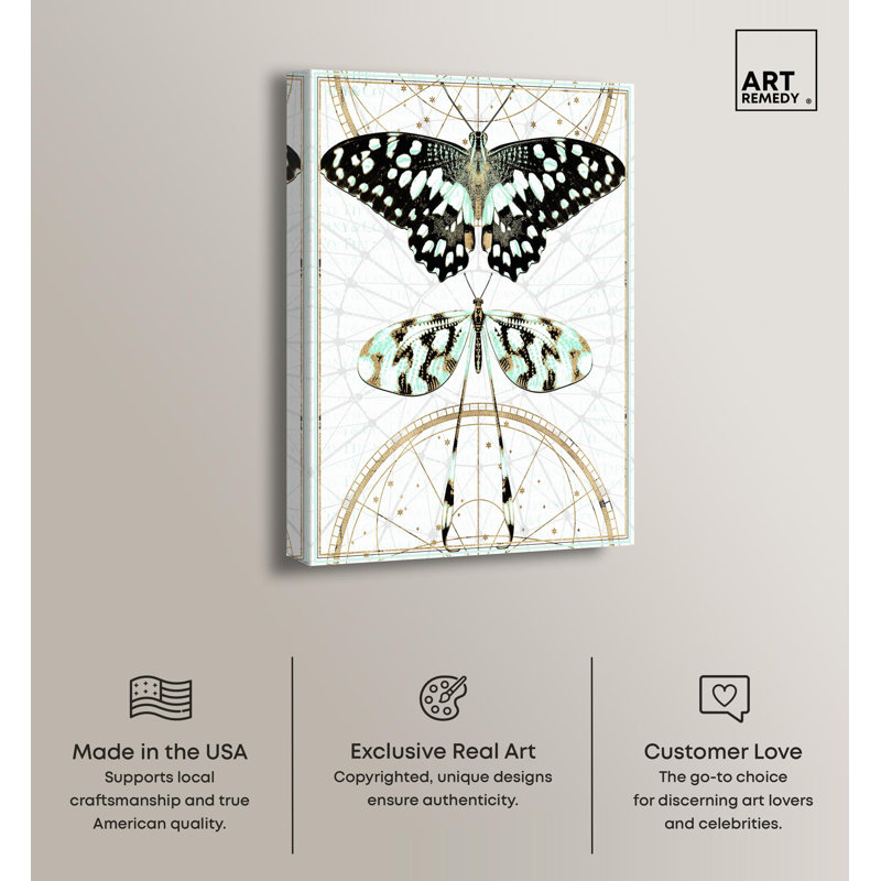 Cosmic Butterfly Duo 30" x 20" Canvas Art Prints