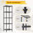 5-tier Metal Wire Shelving Unit 12″w×12″d×49″h Adjustable Narrow Storage Rack For Pantry Bathroom Kitchen Closet Laundry-12298033