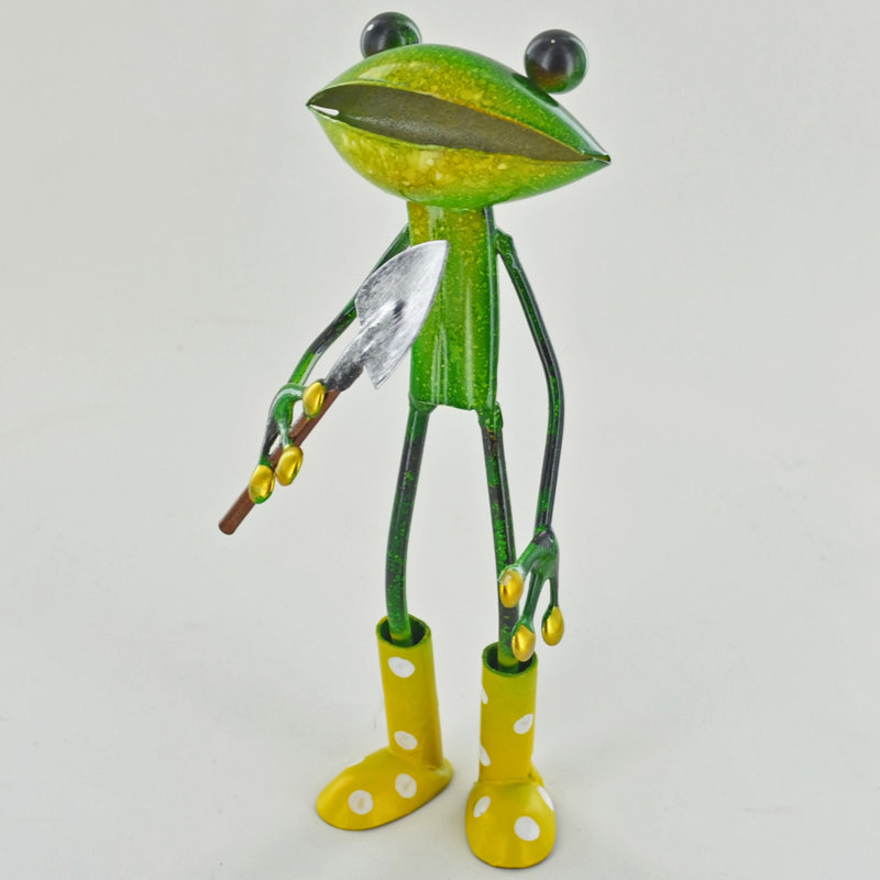 Tuckerman Frog Weather Resistant Metal Garden Statue