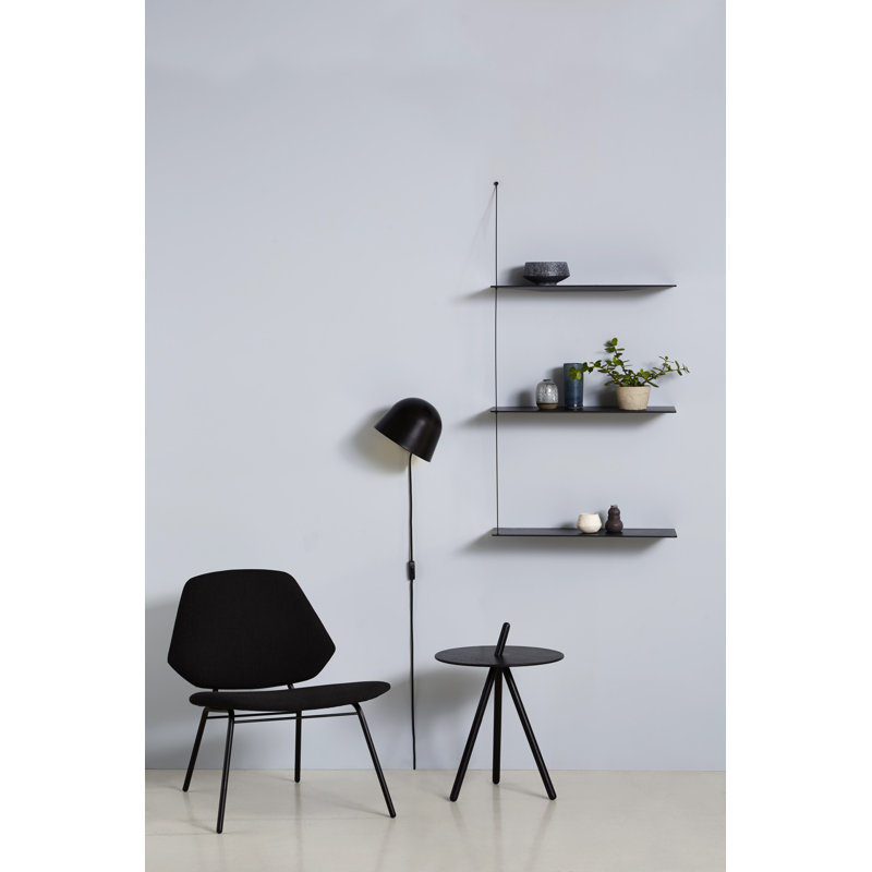Stedge Add-On Shelf (80 Cm), Black Oak, 15.7" H x 31.5" W x 8.7" D