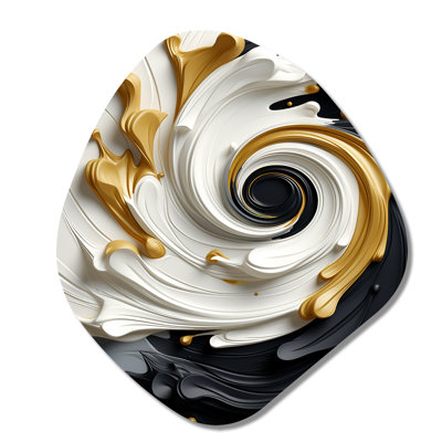 Heanor - Abstract Spirals Nebula Shape Asymmetric Metal Wall Art
