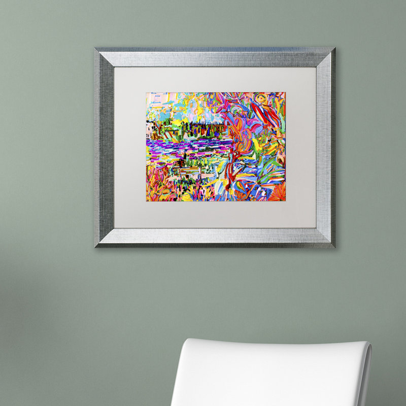 «A Bouquet for Kitsilano», reproduction d'impression encadrée, H 11 po x l 14 po x P 0,5 po, Blanc, Encadrement argenté