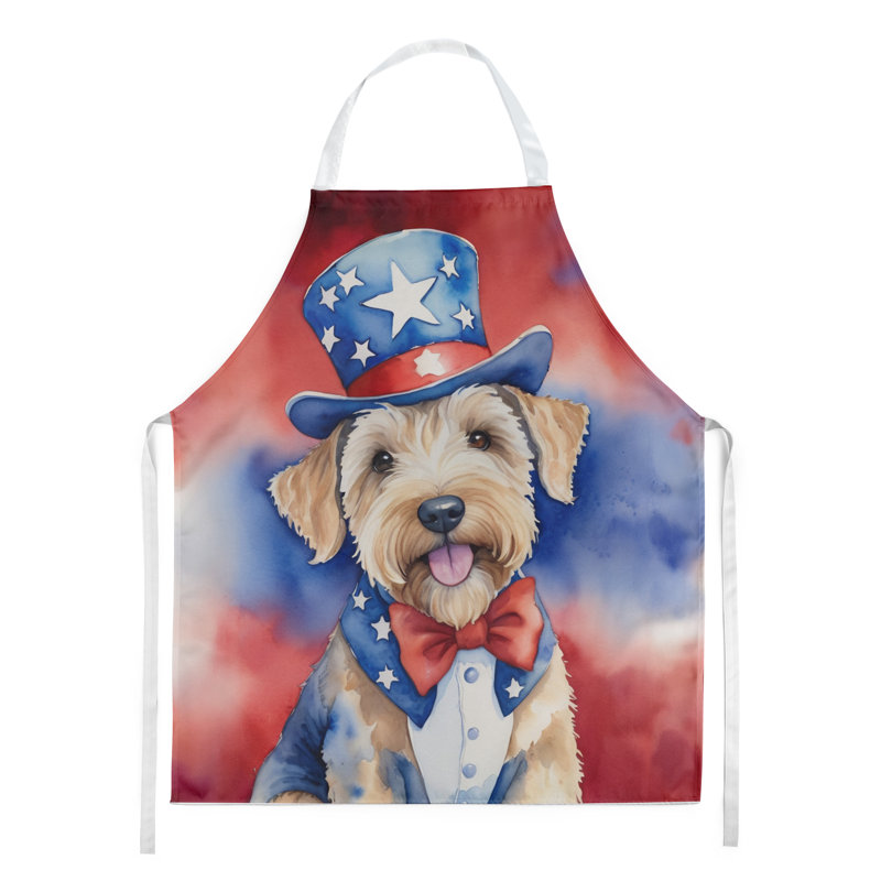 Patriotic American Apron, Wheaten Terrier