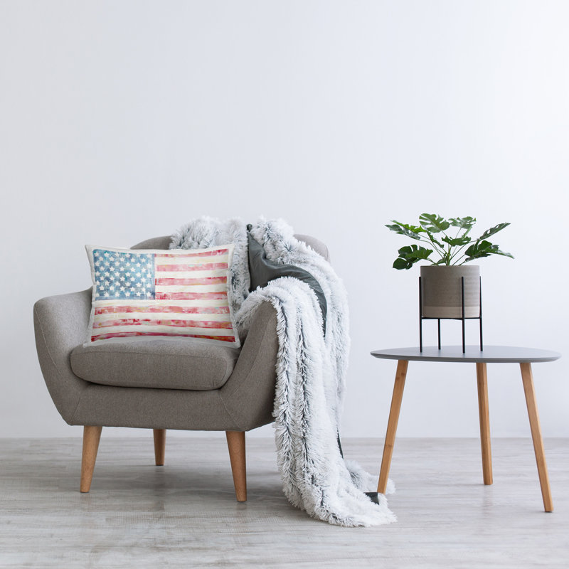 Coussin Patriotic Brushed Flag