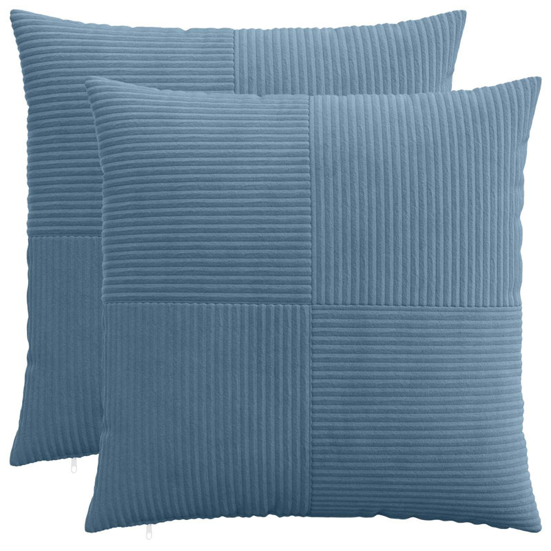 Anthracite Cushion Cover, Square 80cm, Blue
