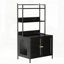 Enceinte en métal pour litière pour chat, grande armoire cachée avec 3 tablettes à niveaux, grande maison intérieure pour le contrôle des odeurs et le rangement