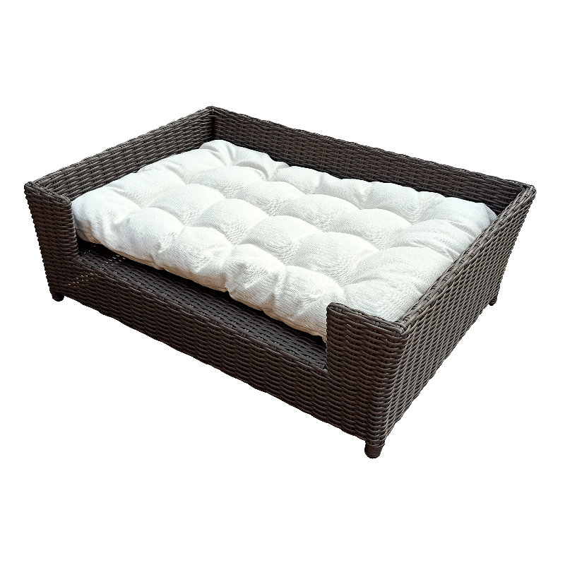 Harvin Orthopedic Wicker Pet Bed