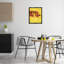 Délicieuse pizza sur cadre flottant jaune, design par Kim Allen-1756355663-1756355660