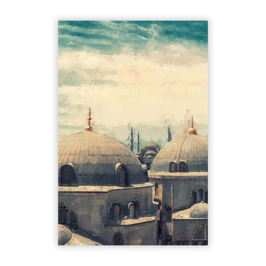Hagia Sophia in Istanbul in Abstract - Wall Art