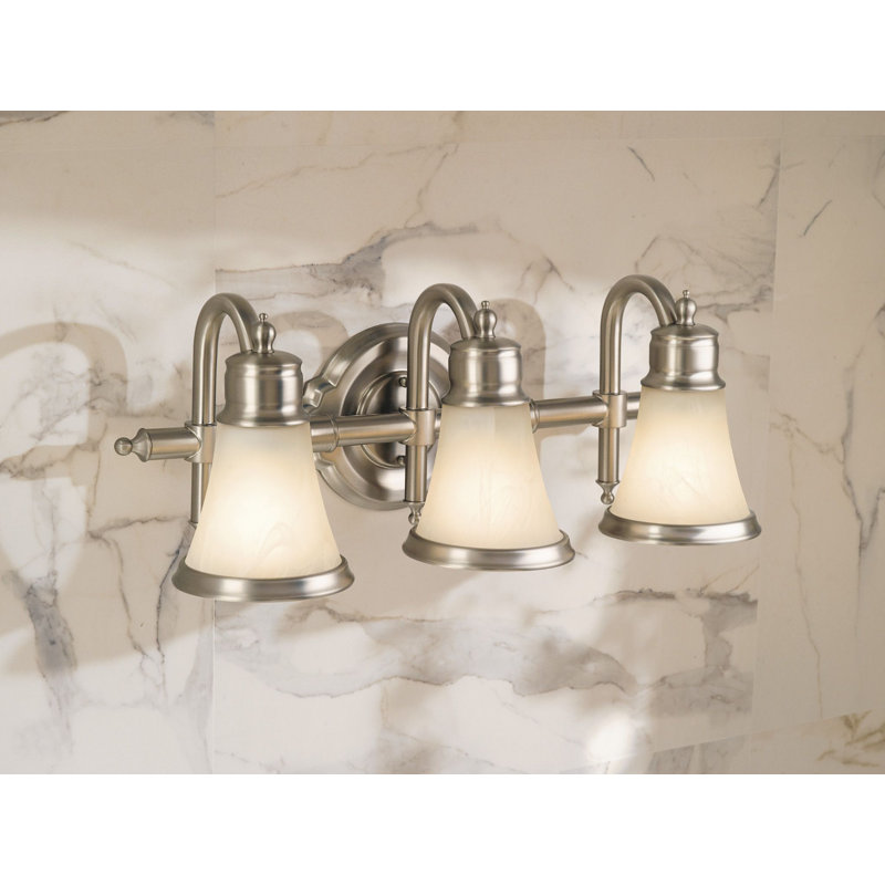 Waterhill 3-Light Vanity Light, Brushed Nickel
