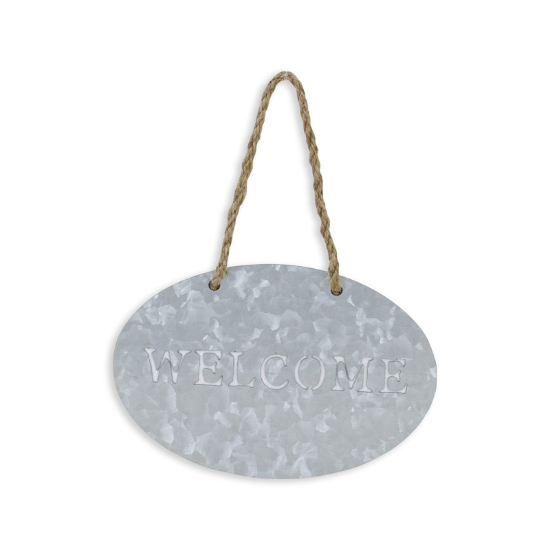 Enseigne de jardin suspendue "welcome" Murph