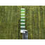Tapis oriental vert 4 pi 1 po x 6 pi 3 po en laine nouée à la main douce et vibrante, motif dégradé vertical, tissage dense