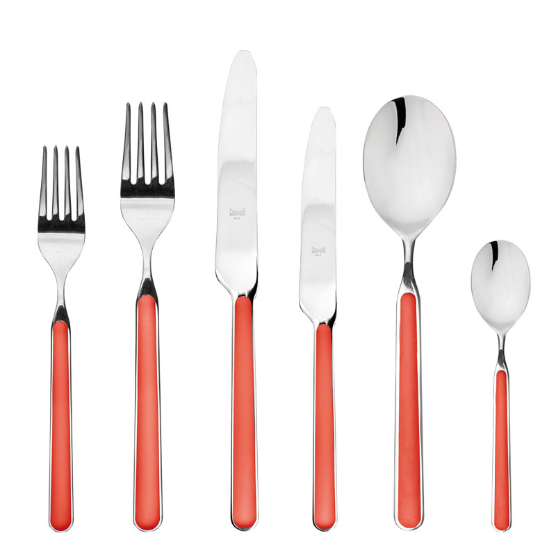Ensemble de couverts Fantasia - 36 pièces - Nouveau corail, Nouveau corail