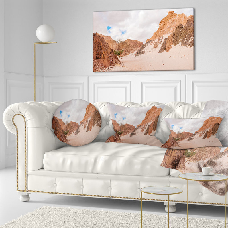Coussin lombaire paysage fantastique