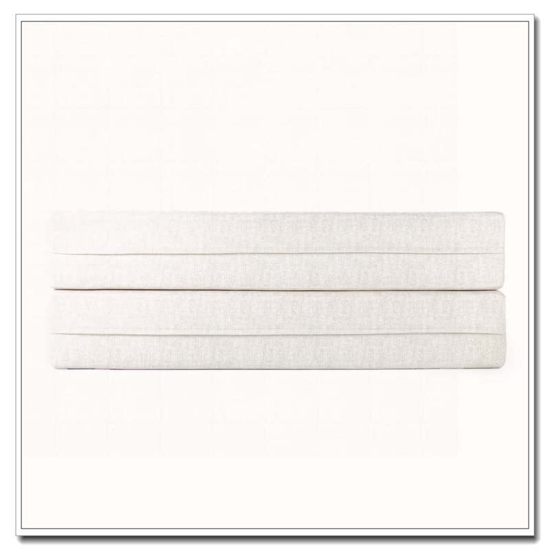 Canapé-lit pliant convertible 75 pouces, Beige-crème
