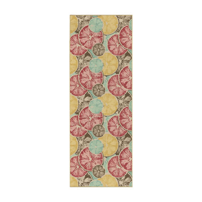 Tapis de couloir de cuisine Citrine Burst