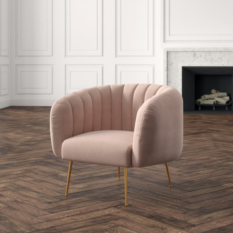 Metro Barrel Chair, Rosa Pink 
