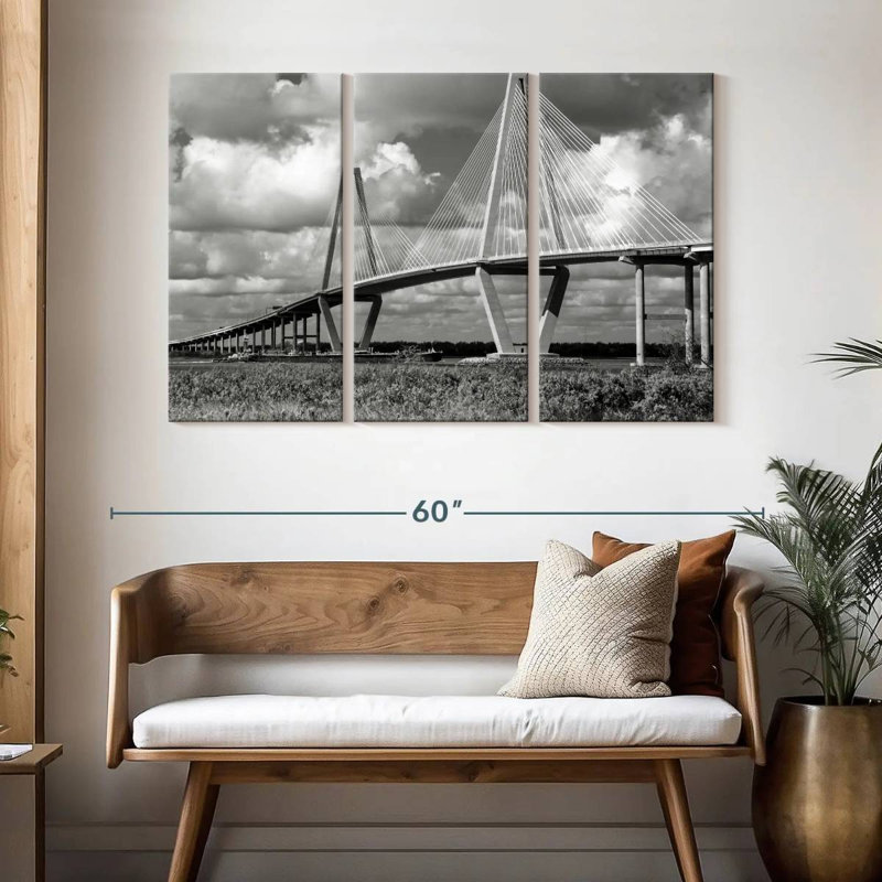 Lilie BW Cooper River Bridge, H 32 po x l 50 po