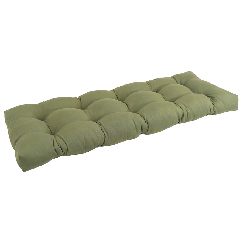 Coussin de siège en sergé, L 51 po x P 19 po, Sauge