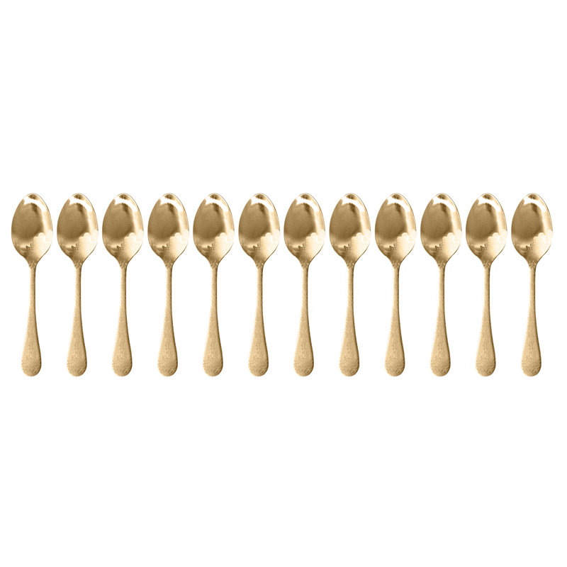 Casablanca Stainless Steel Dinner Spoon, Ice Gold