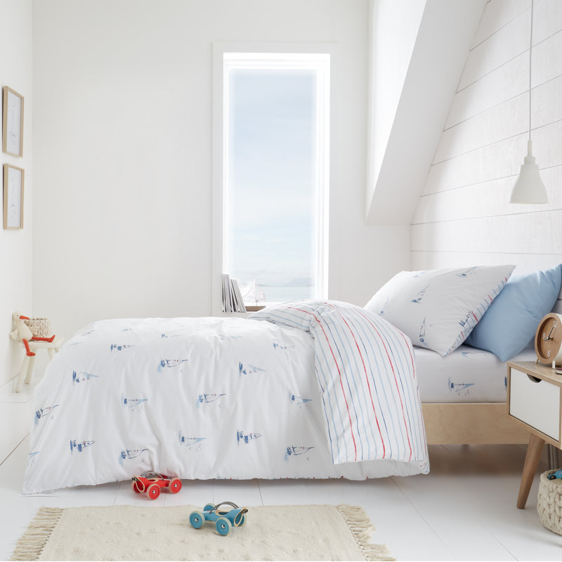 Sailing Boats Cotton Duvet Cover Set